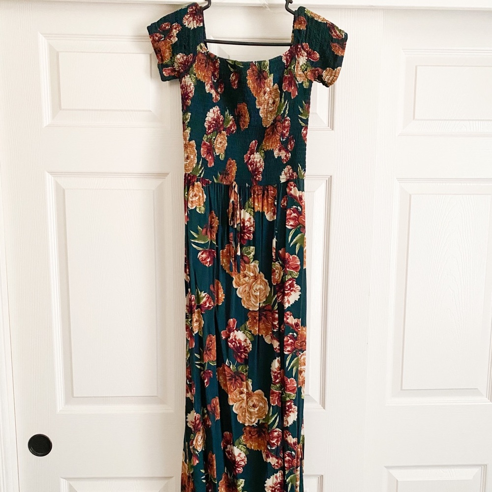 Target Xhilaration Floral Off Shoulder Maxi Dress